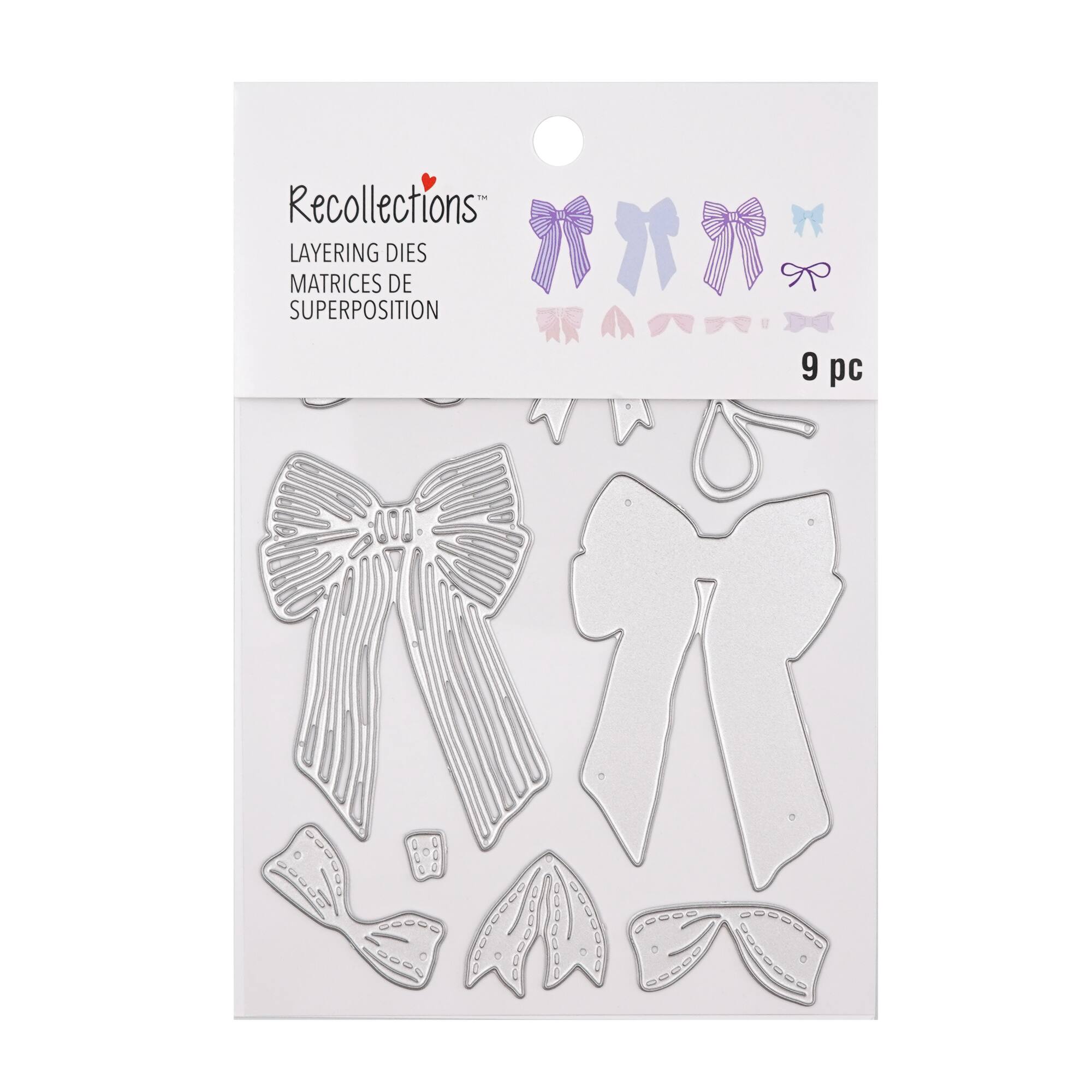 6 Pack: Bows Layering Die Set by Recollections™